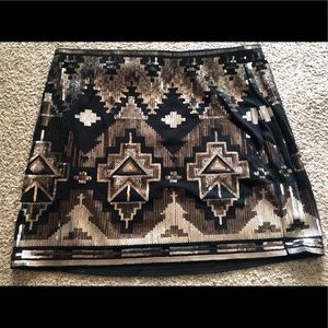 EUC Express Sequin Mini Skirt